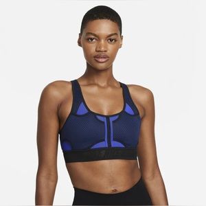 NIKE Dri-Fit ADV Swoosh Size Medium Support Sports Bra Blue NWT